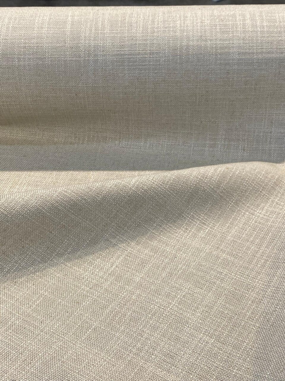 1 Yard Italian Tailored Darwin Linen Toast Upholstery Drapery Fabric